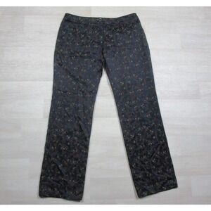 Vintage Y2K Etro Milano Pants Silk Wool Blend Trousers Floral (46) Made in Italy